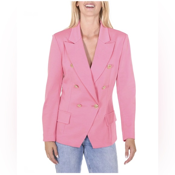 Attitude Unknown Women's Metallic Button Blazer Small - Picture 6 of 12